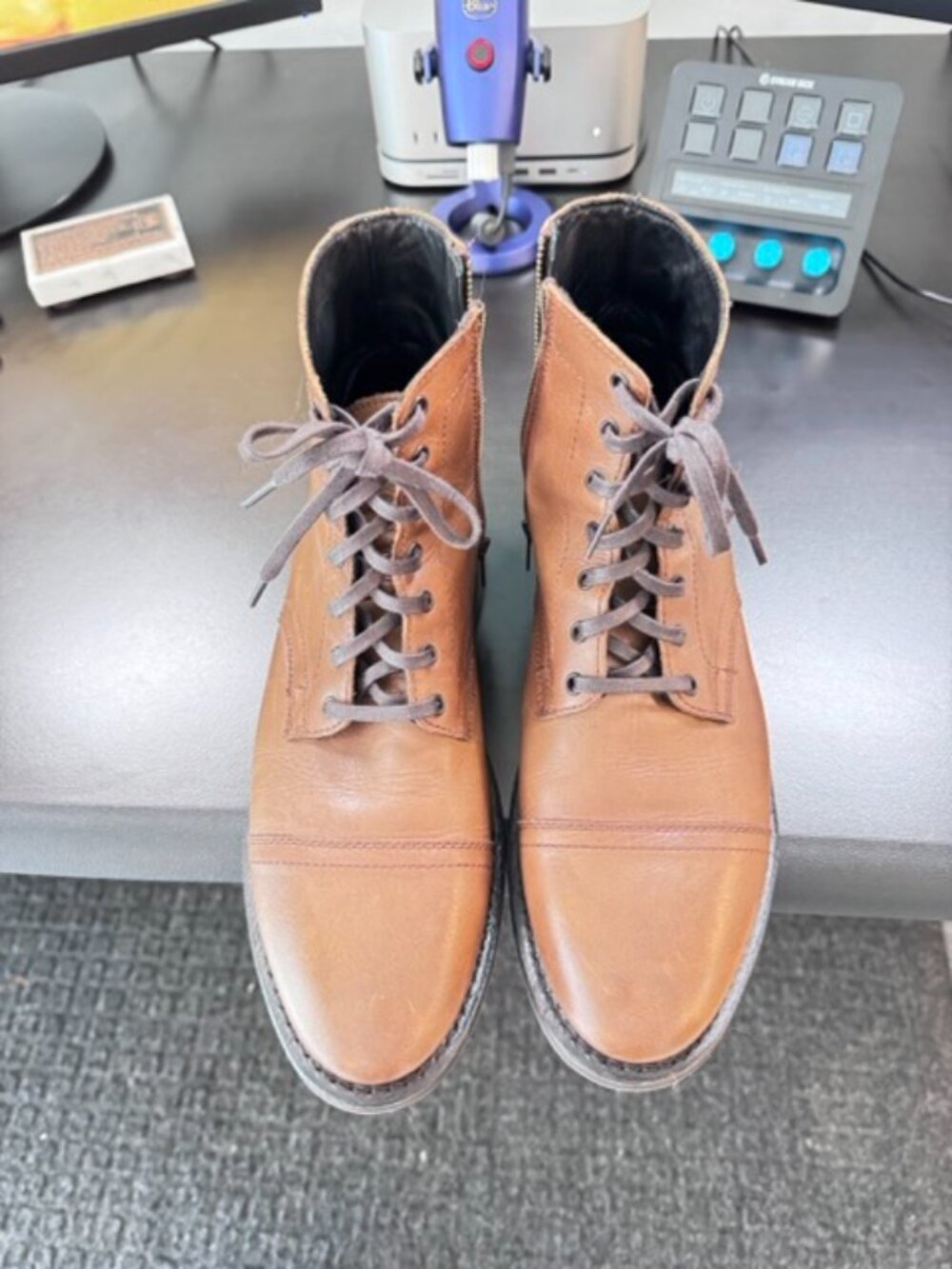 THURSDAY Major Style Leather Boots - Color Cuero Size: US 10.5 - Picture 12 of 13